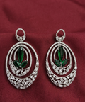 AD Oval Green Radiance Drop Earrings