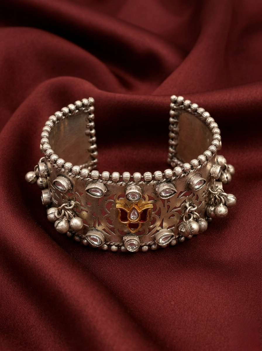 Oxidised Ghungroo Kada