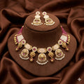 pink choker necklace set