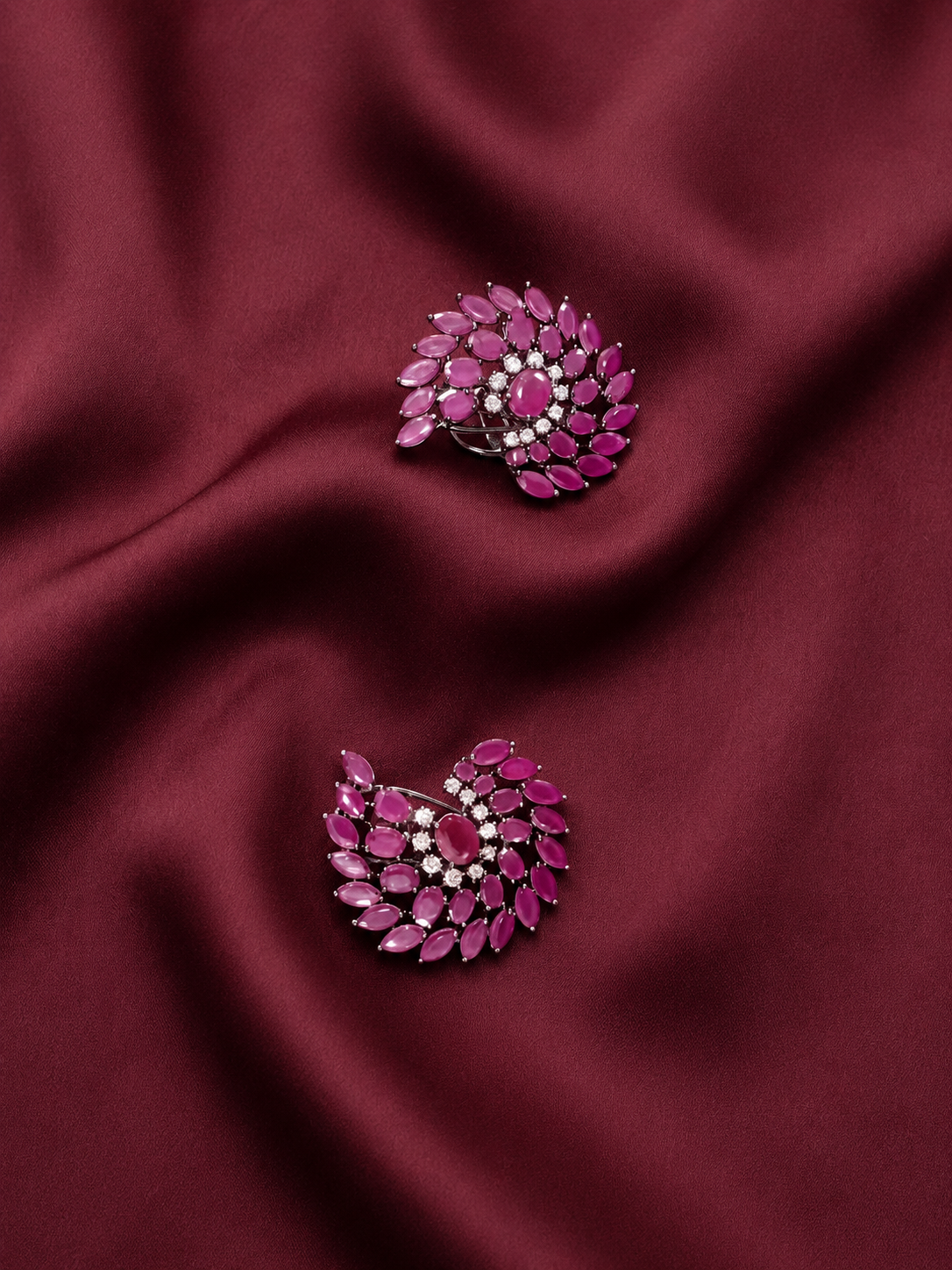 Pink Stone Zirconia Stud