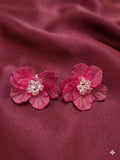 Pink Flower Stud