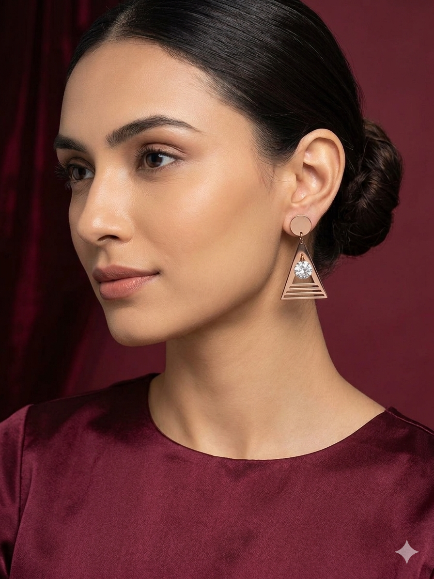 Prism Solitaire Drop Earrings