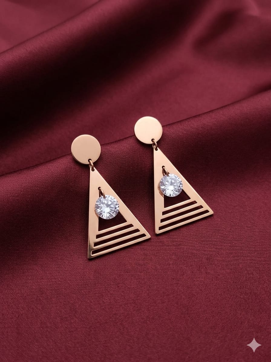 Prism Solitaire Drop Earrings