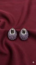 Purple Crystal Veli Hoop