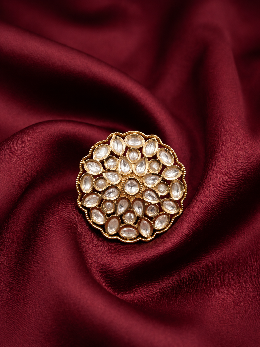 Rajwadi Floral Ring