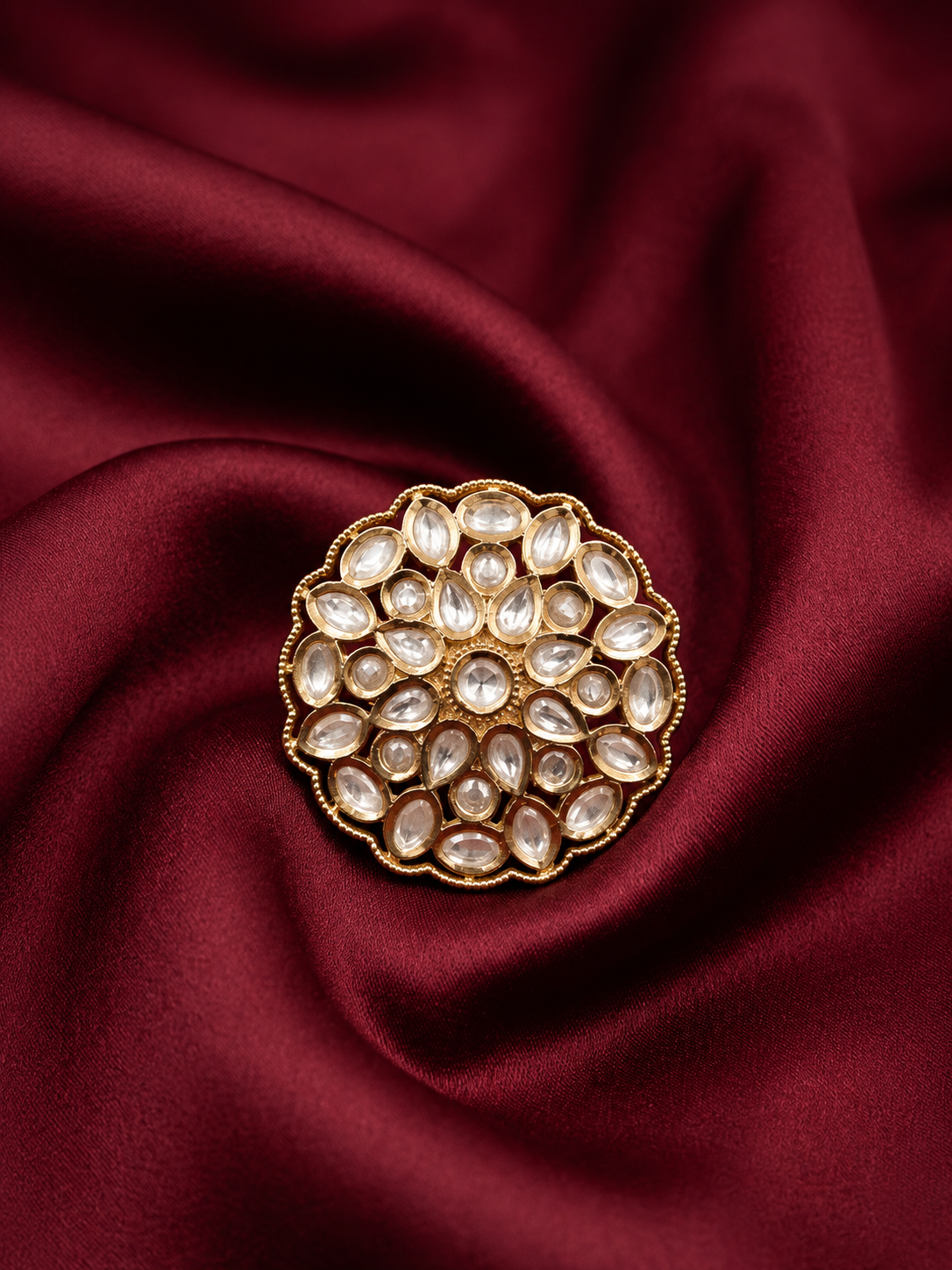 Rajwadi Floral Ring