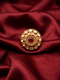Red Stone Statement Ring