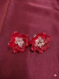 Red Rose Earring