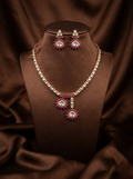 Royal Crimson Jadau Necklace Set