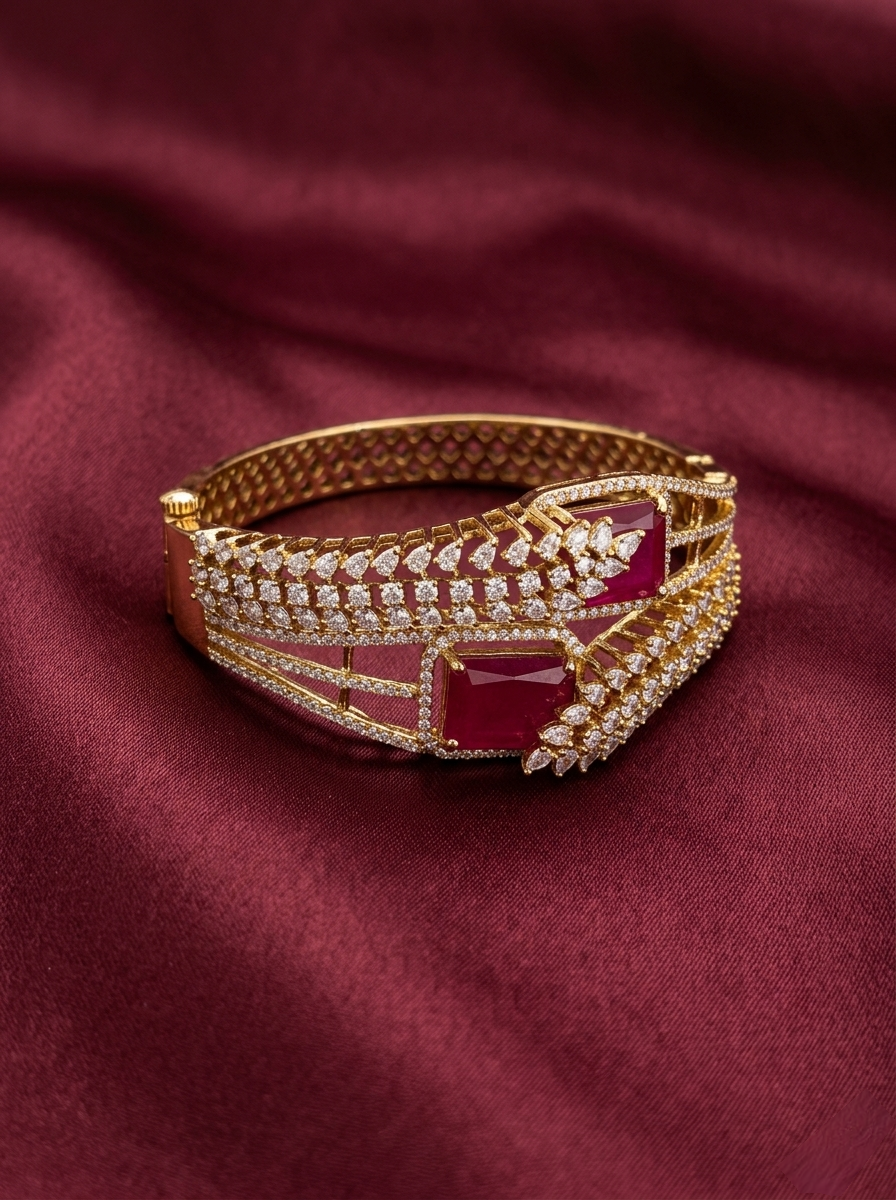 Ruby Elegance Bracelet