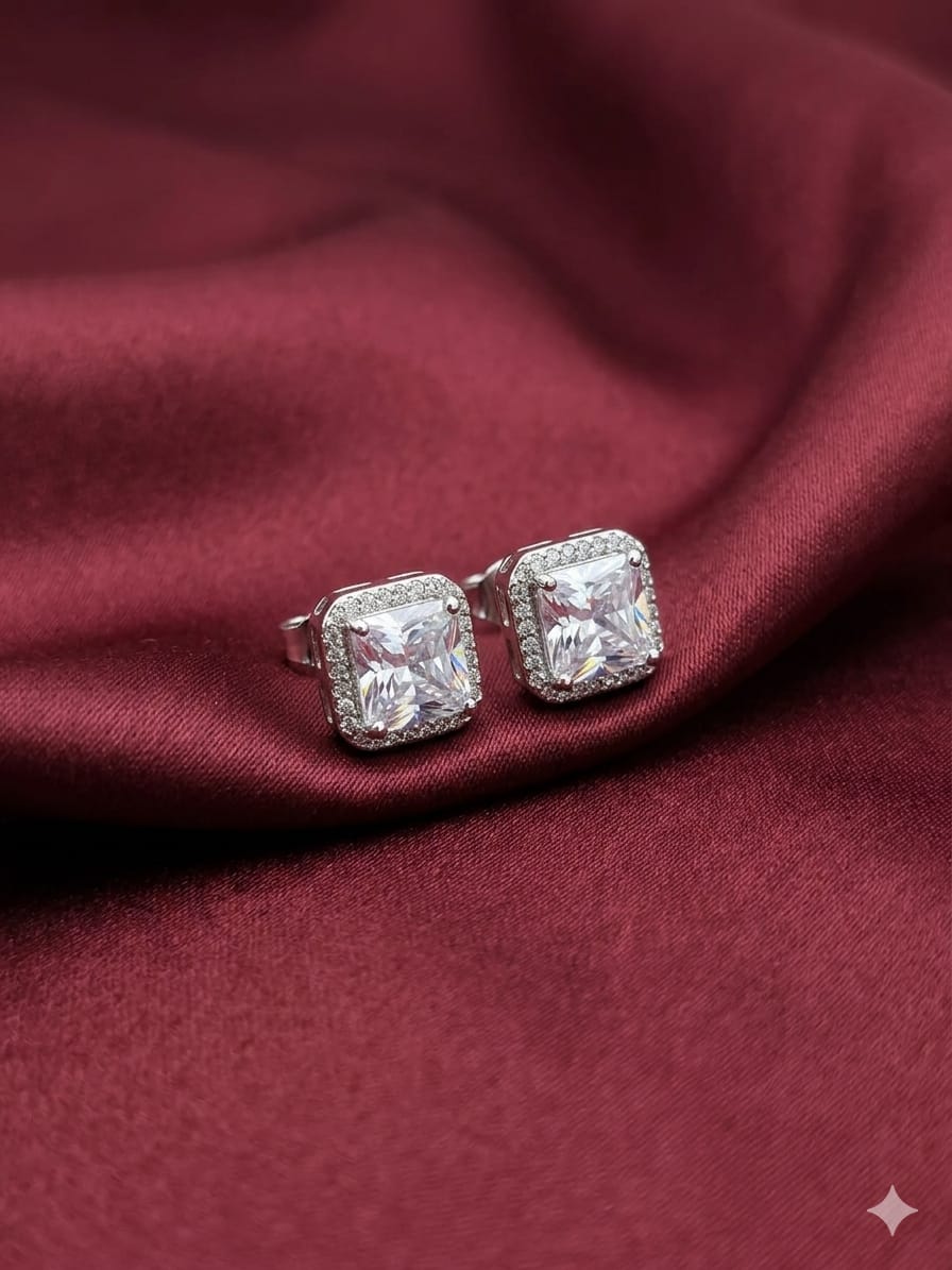 Silver Square Crystal