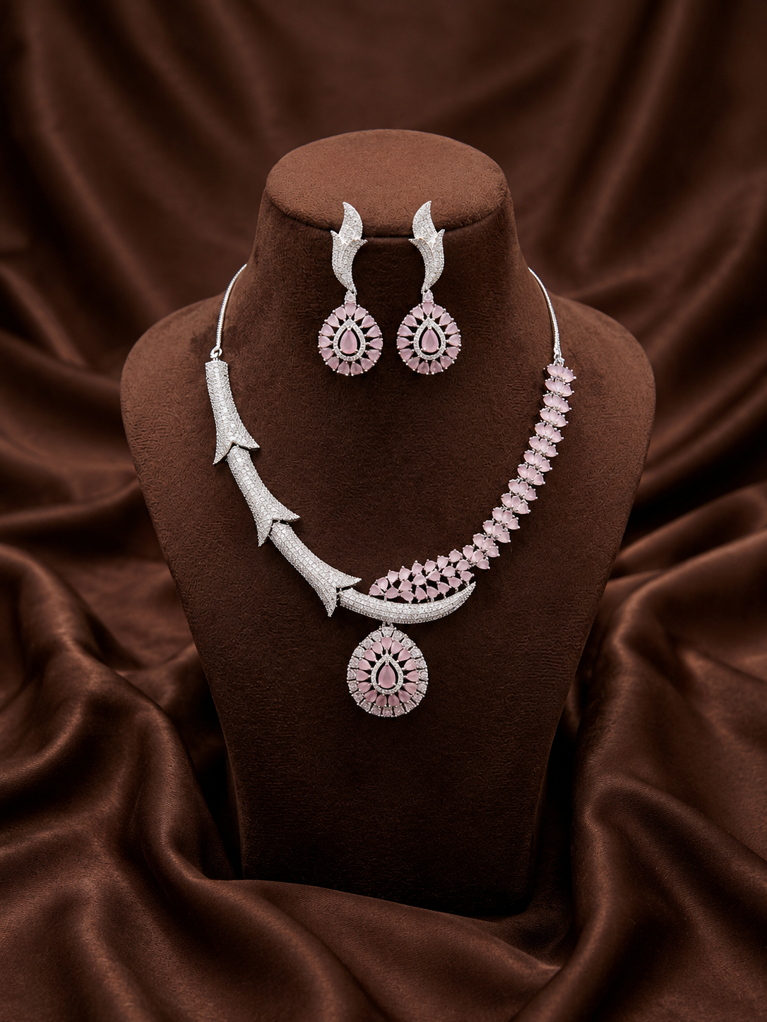 silverleaf  lux AD necklace set