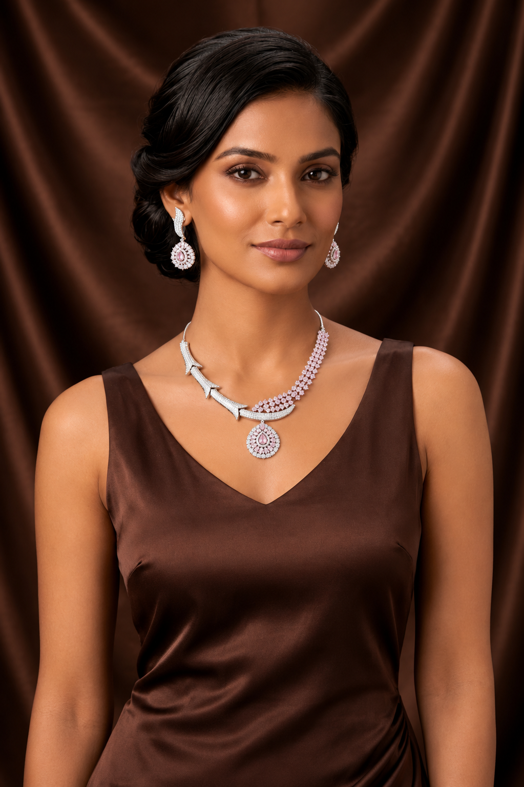 silverleaf  lux AD necklace set