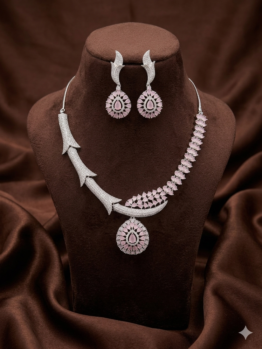 silverleaf  lux AD necklace set