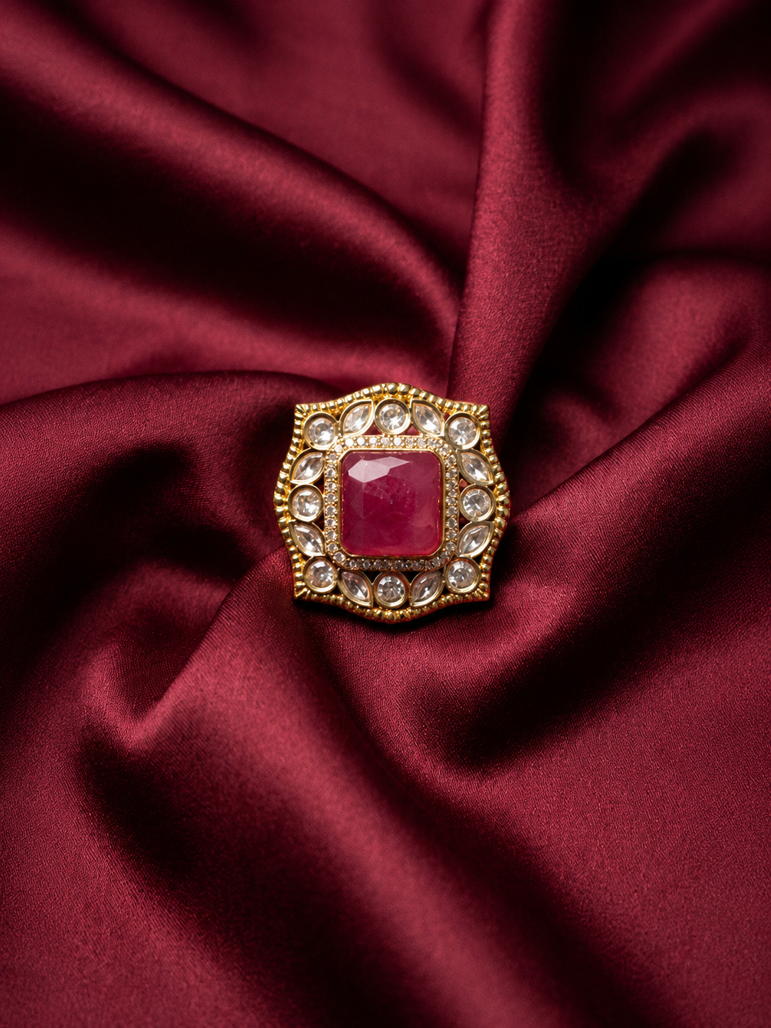 Sparkling Polki Ring
