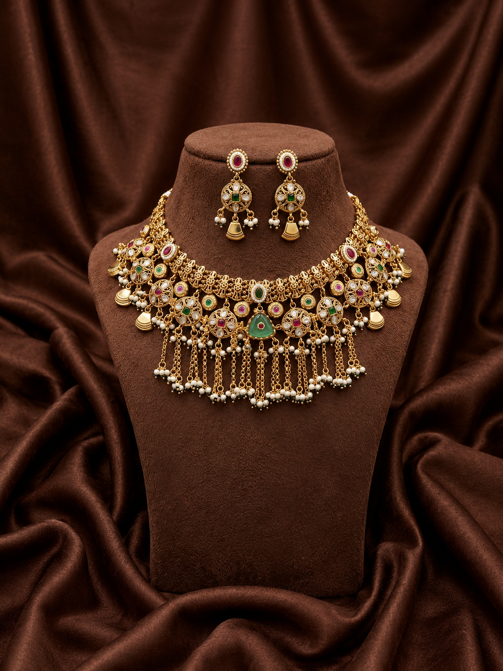 the rajvi heritage necklace set