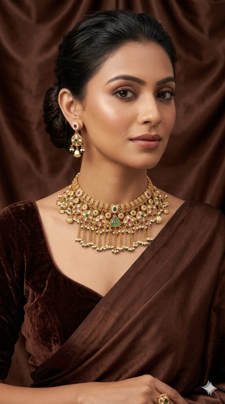 the rajvi heritage necklace set