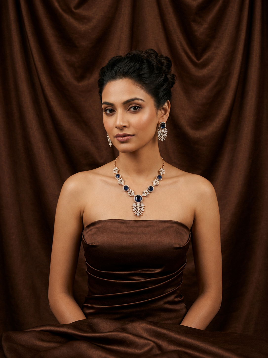 Tiana Diamond Necklace Set