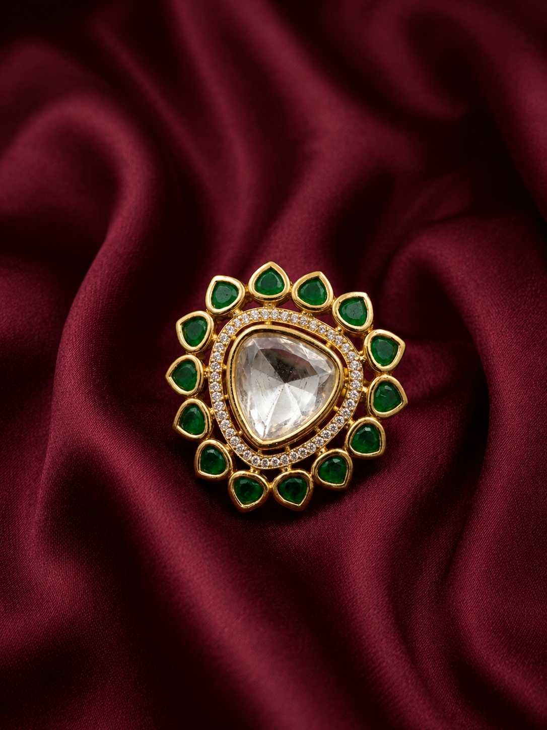 Virassat Emerald Ring